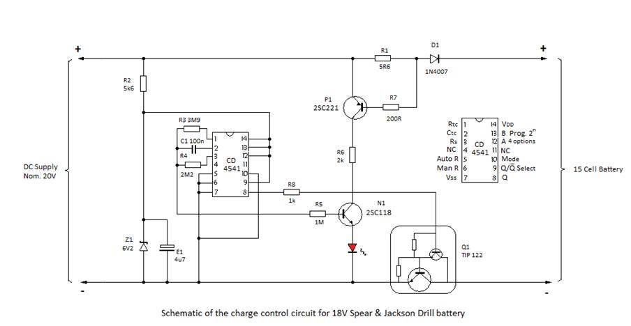 18V Nicad Charge Control